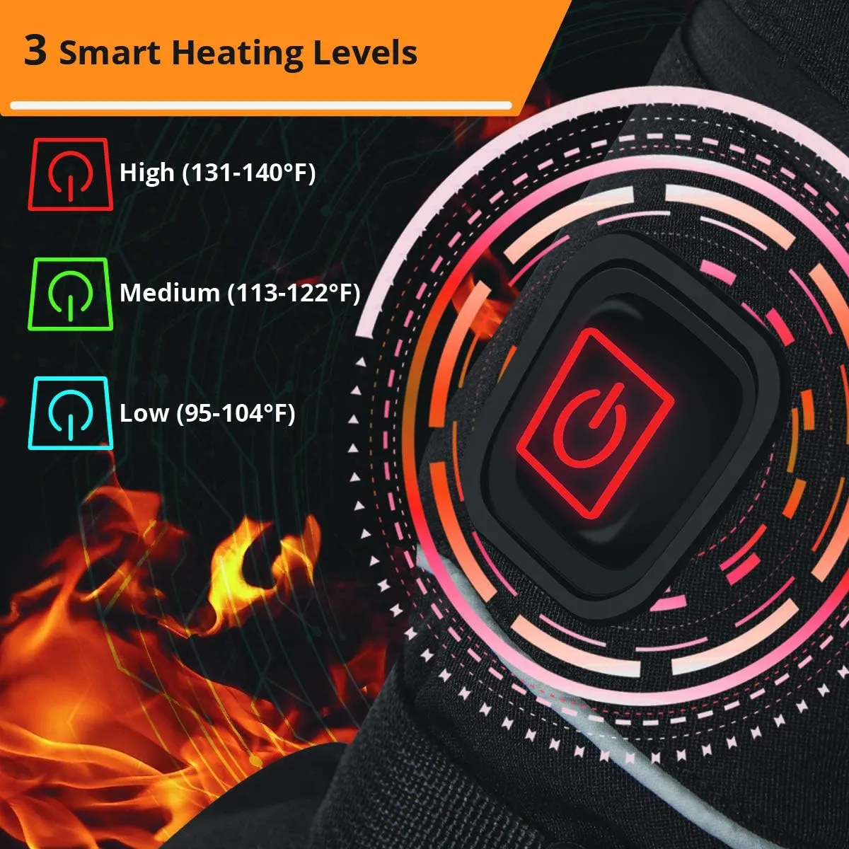 AKASO Heated Gloves for Men Women, Electric Heated Ski Gloves with 3 Heating Modes, Thermal Insulation Winter with Rechargeable Battery-Overheating Protection- Best Gift