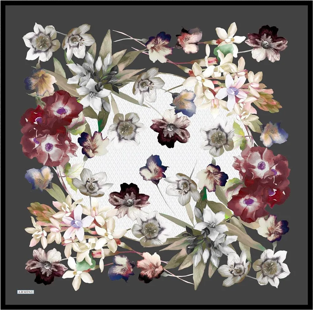 Armine Anna Dolce Floral Silk Scarf No 52