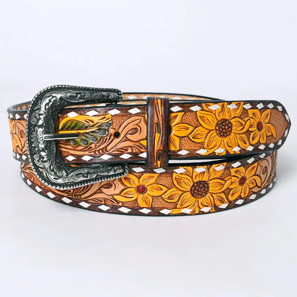 Ashville Hand Tooled Leather Belt