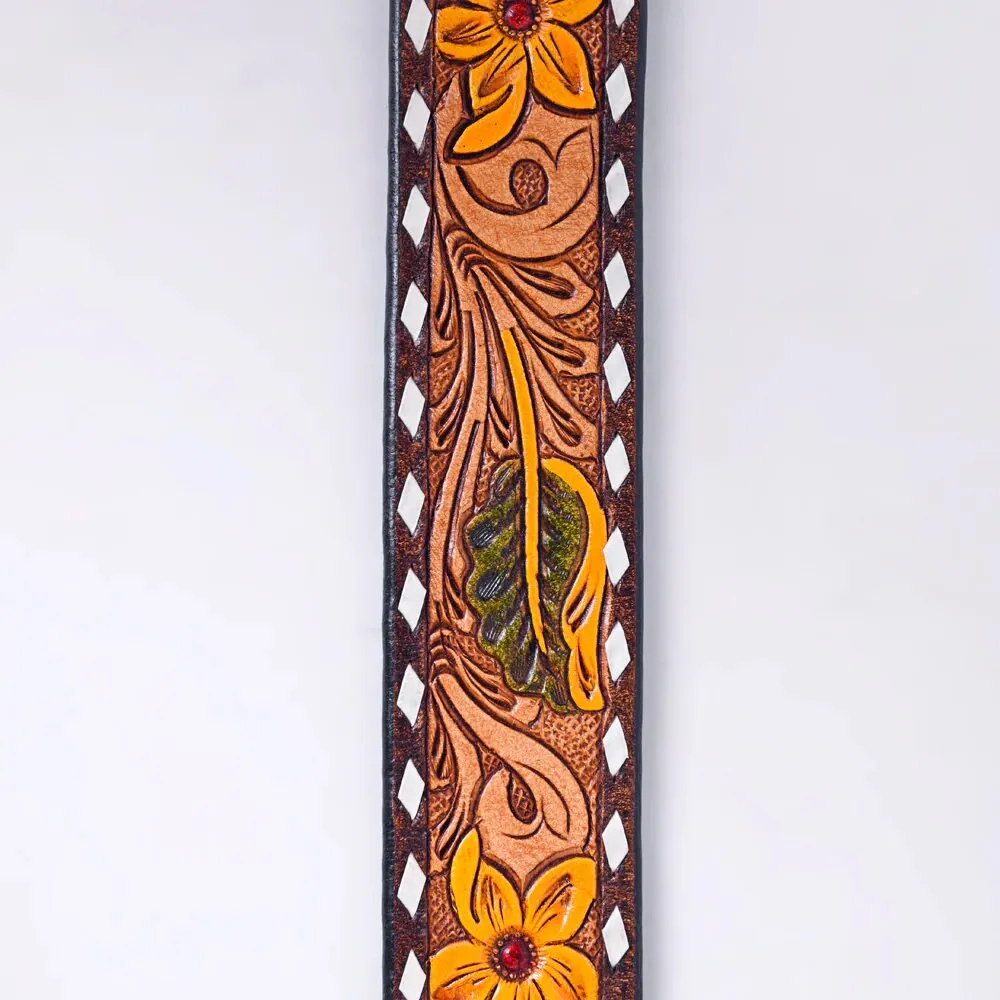 Ashville Hand Tooled Leather Belt