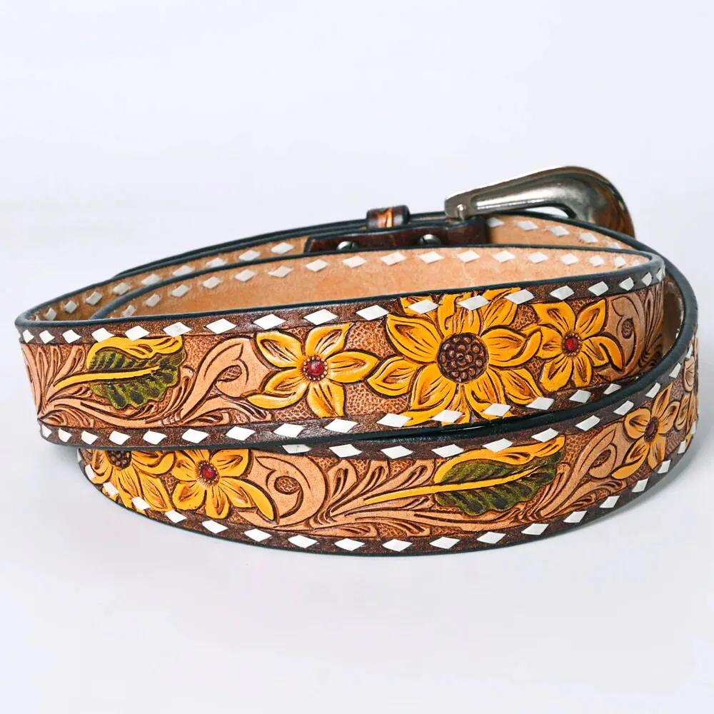 Ashville Hand Tooled Leather Belt