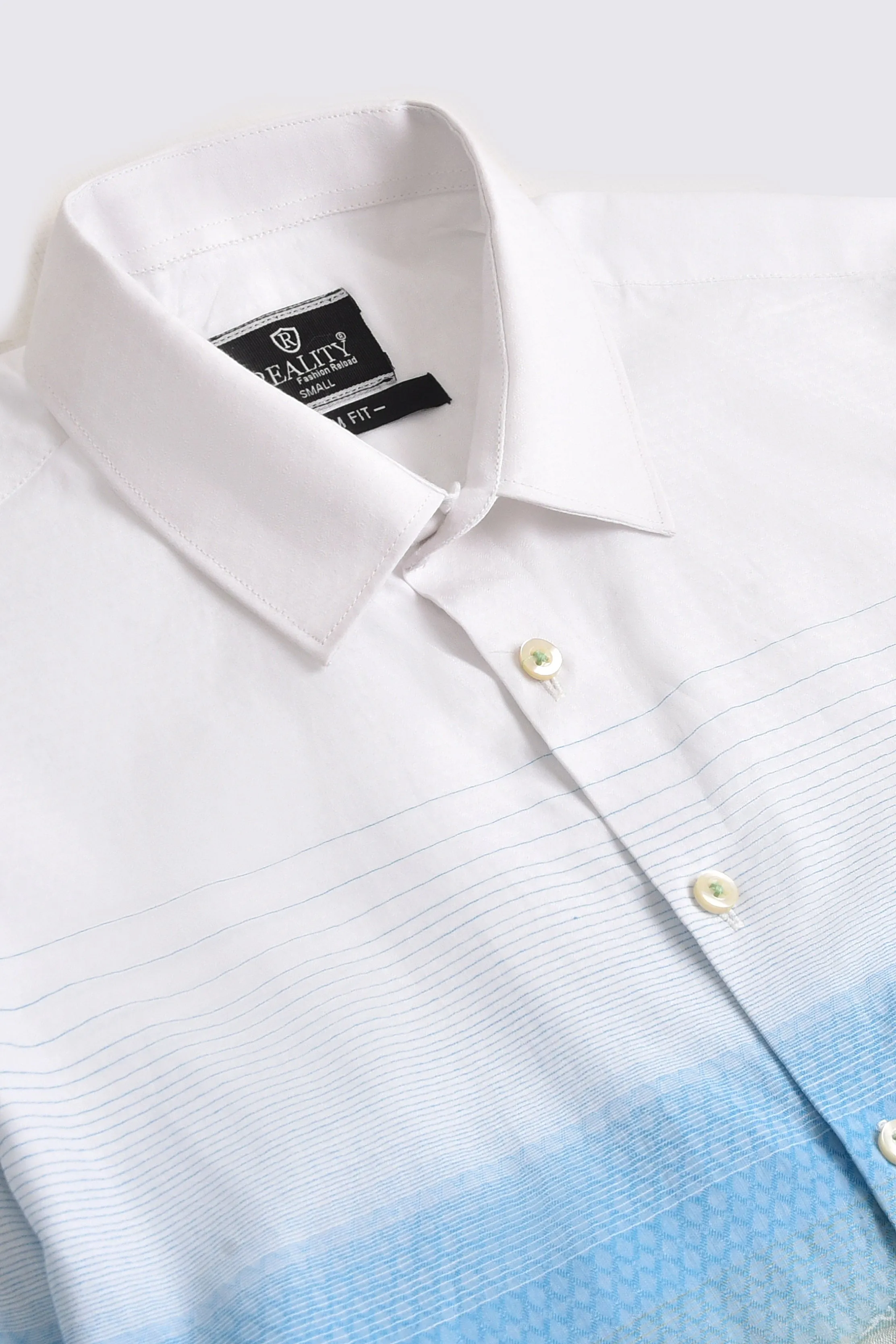 Blue Horizon Paisley Casual Shirt
