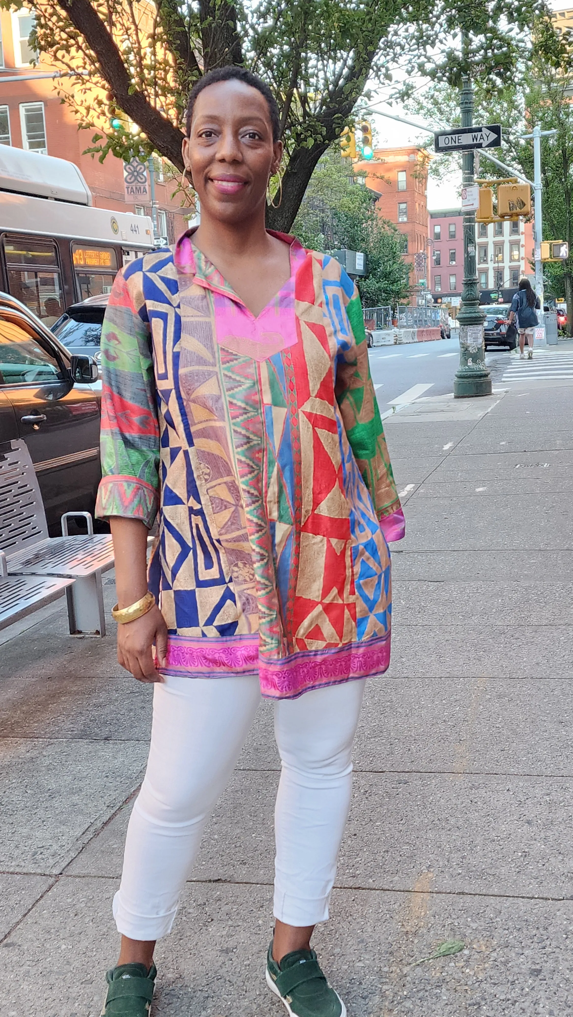 Colorful Stylish saree shirt