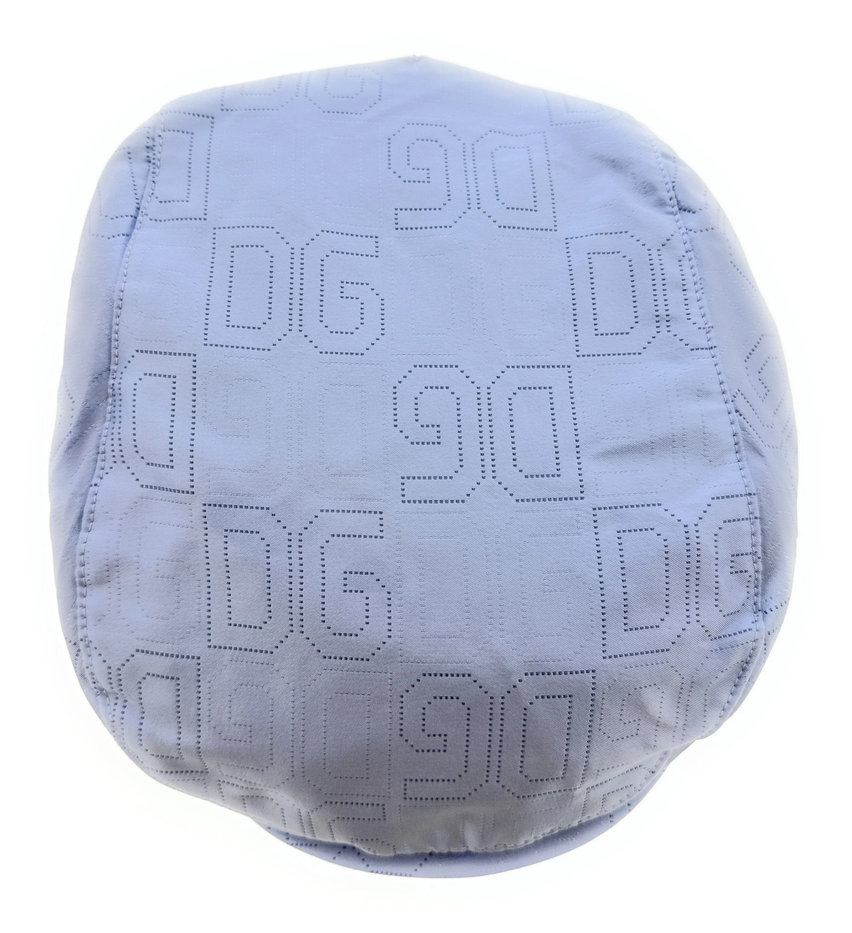 Dolce & Gabbana Light Blue Silk Flat Cap-Adult L