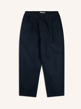 Doune Pant In Navy Cotton Twill
