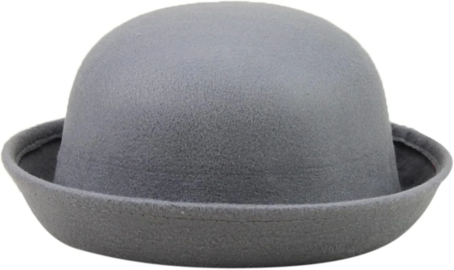Elegant Adults Solid Hat Roll Up Brim Panama Bowler Hat Bucket Hat Mens Womens Classic Wool Round Men's Sun Hat
