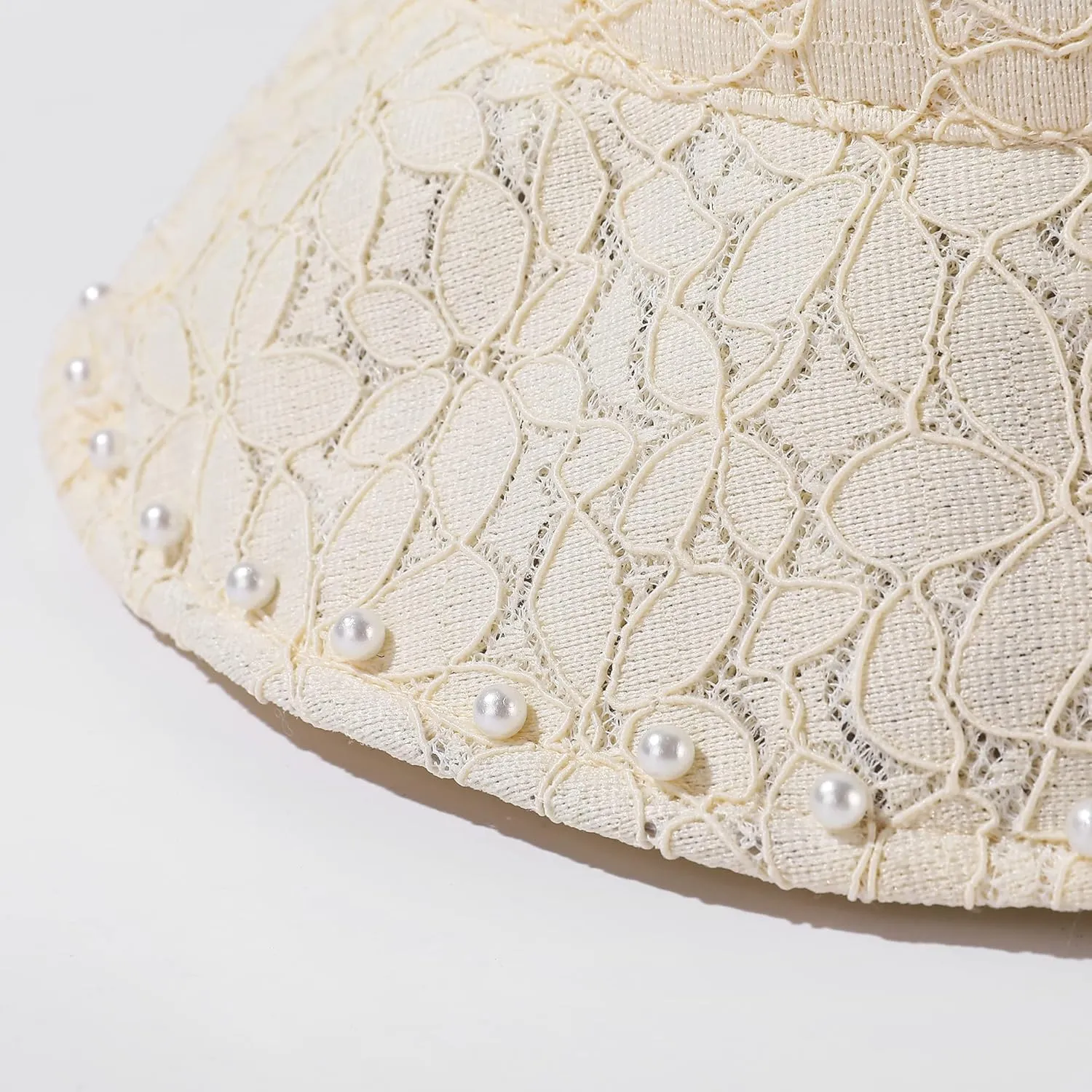 Elegant Bucket Hats for Women Lace Sun Hats for Women French Fishing Hats Wide Brim Beach Hat Slouchy Summer Hat Vacation