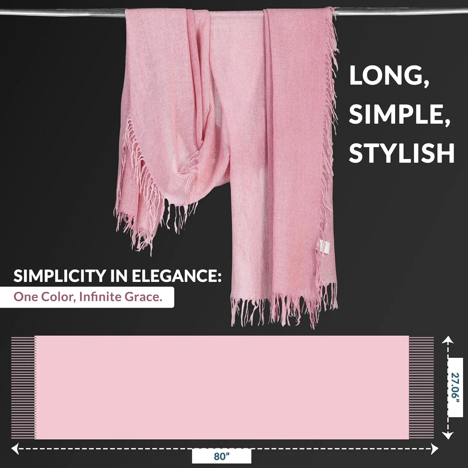 InCashmere Women’s Lightweight 100% Pure Cashmere Wrap/Scarf