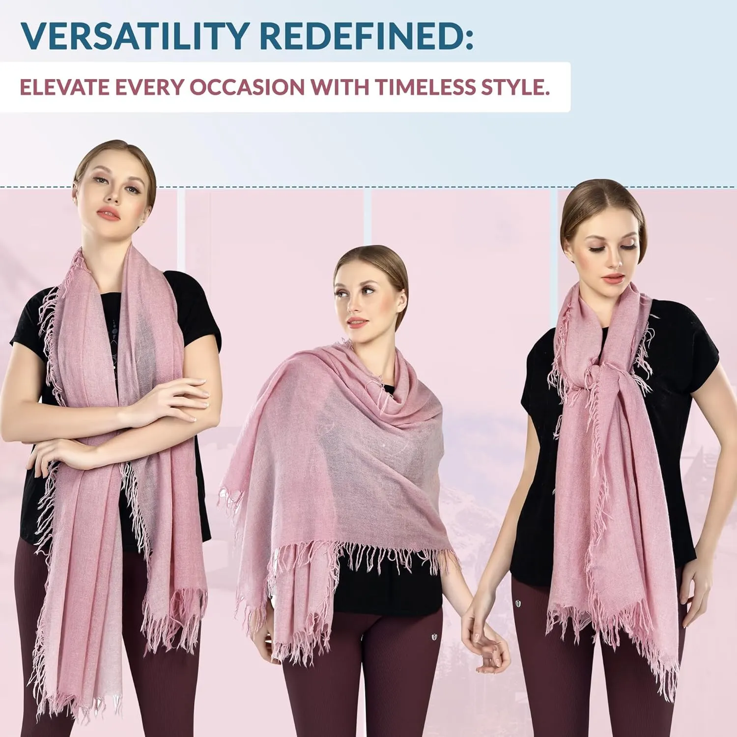 InCashmere Women’s Lightweight 100% Pure Cashmere Wrap/Scarf