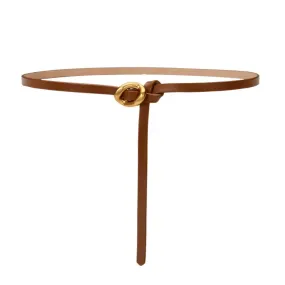 Ins Buckle Thin Belt