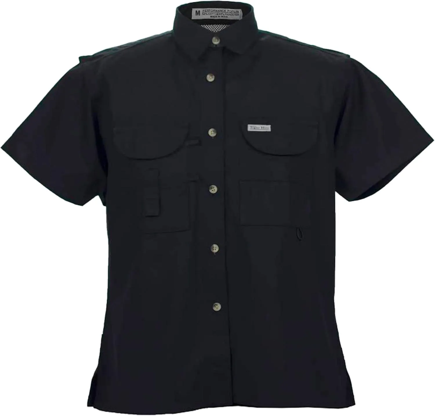Ladies Short Sleeve Fishing Button Down Shirt, Breathable Outdoors Casual Lightweight Shirt