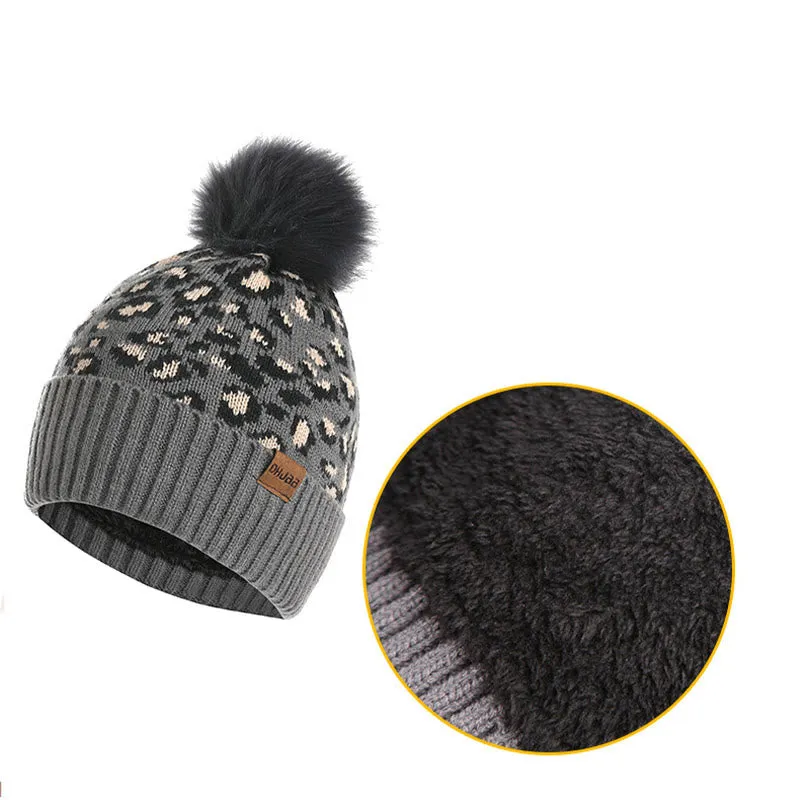 Leopard Gloves Beanie Scarf 3 In 1 Set