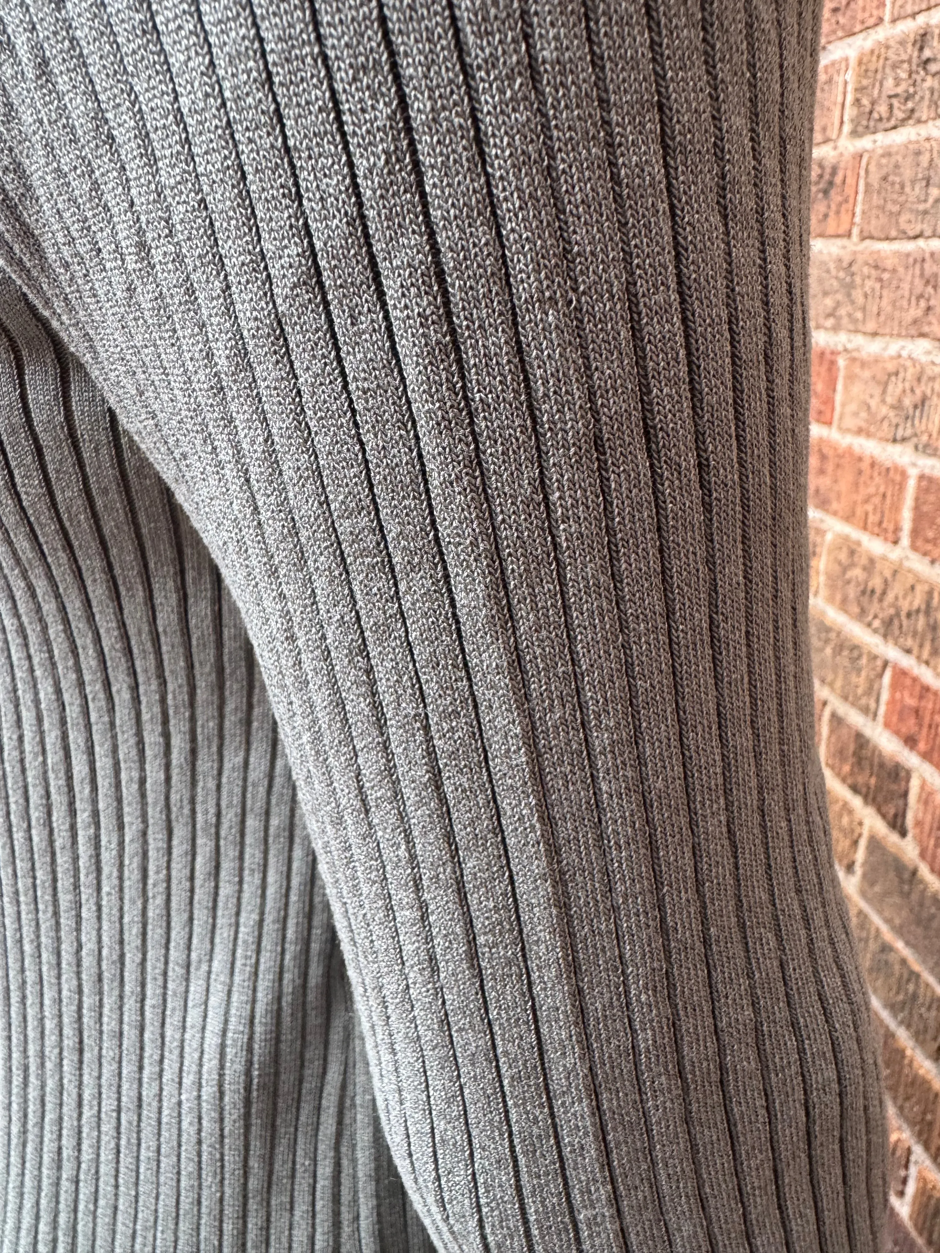 Long Ribbed Duster Cardigan