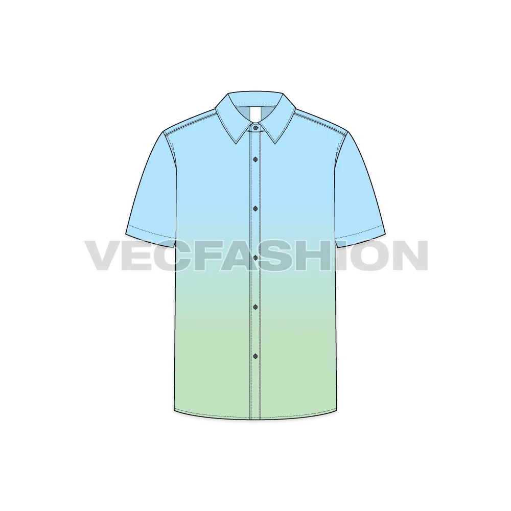 Mens Half Sleeved Cotton Shirt