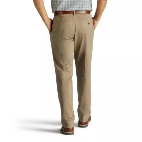 Men's Lee Performance Series Extreme Comfort Khaki Relaxed Flat Front Trousers