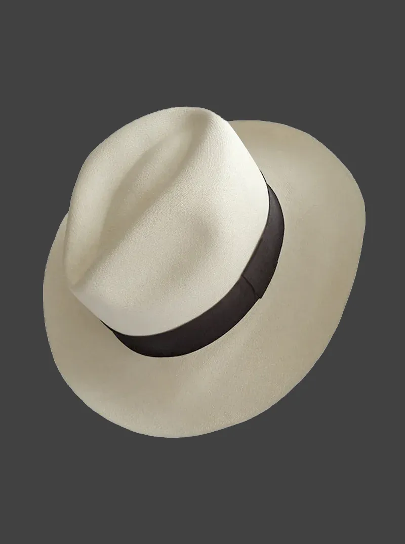 Panama Montecristi Hat - Fedora for Men (Grade 25)