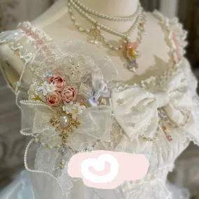 Red Maria~Jellyfish Sakura~Elegant Blue White Handmade Accessories