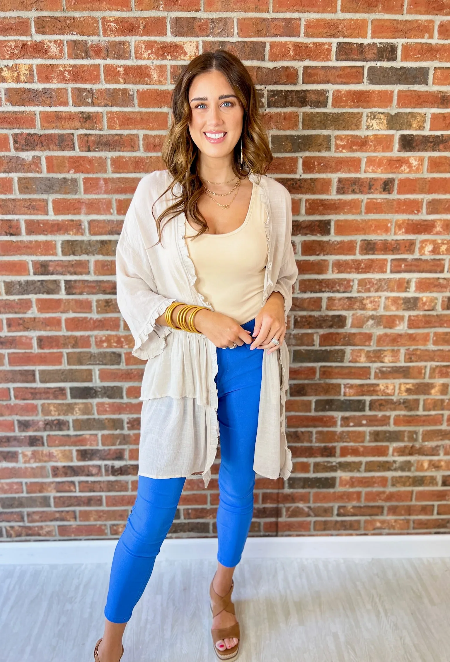 So Emotional Semi Sheer Cardigan - Natural