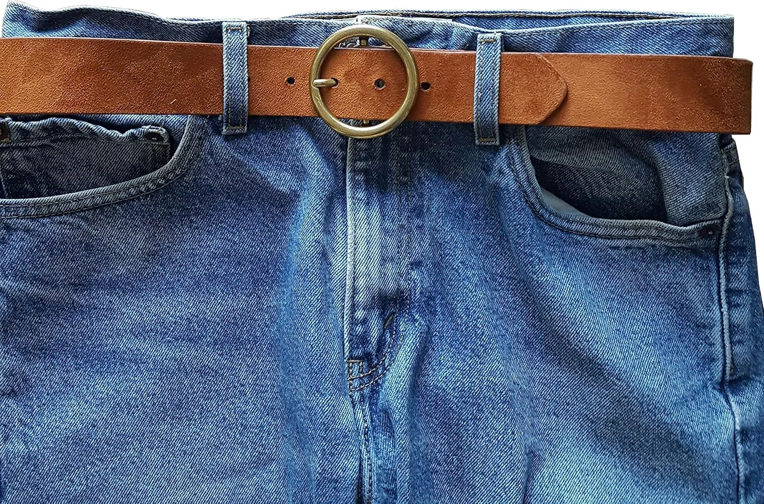 Trendy, Non-Animal, Vegan Suede Belt
