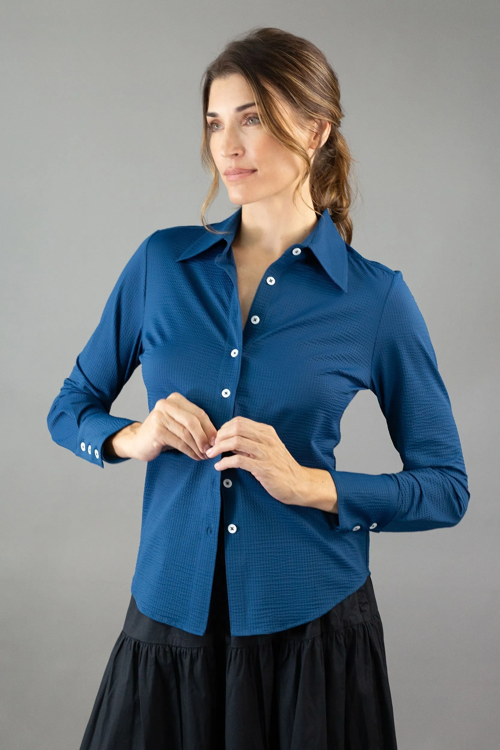 Waffle Blouse
