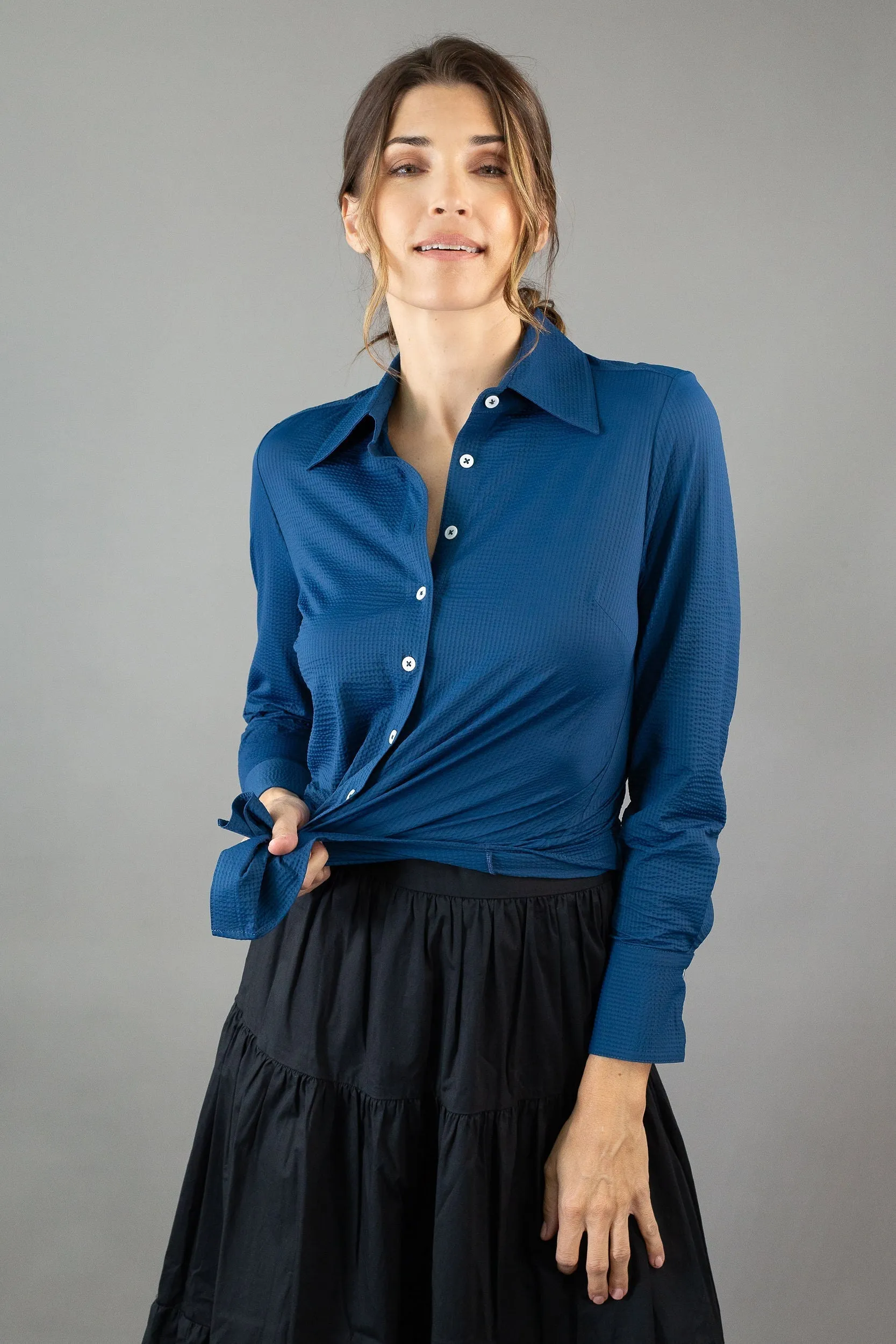 Waffle Blouse